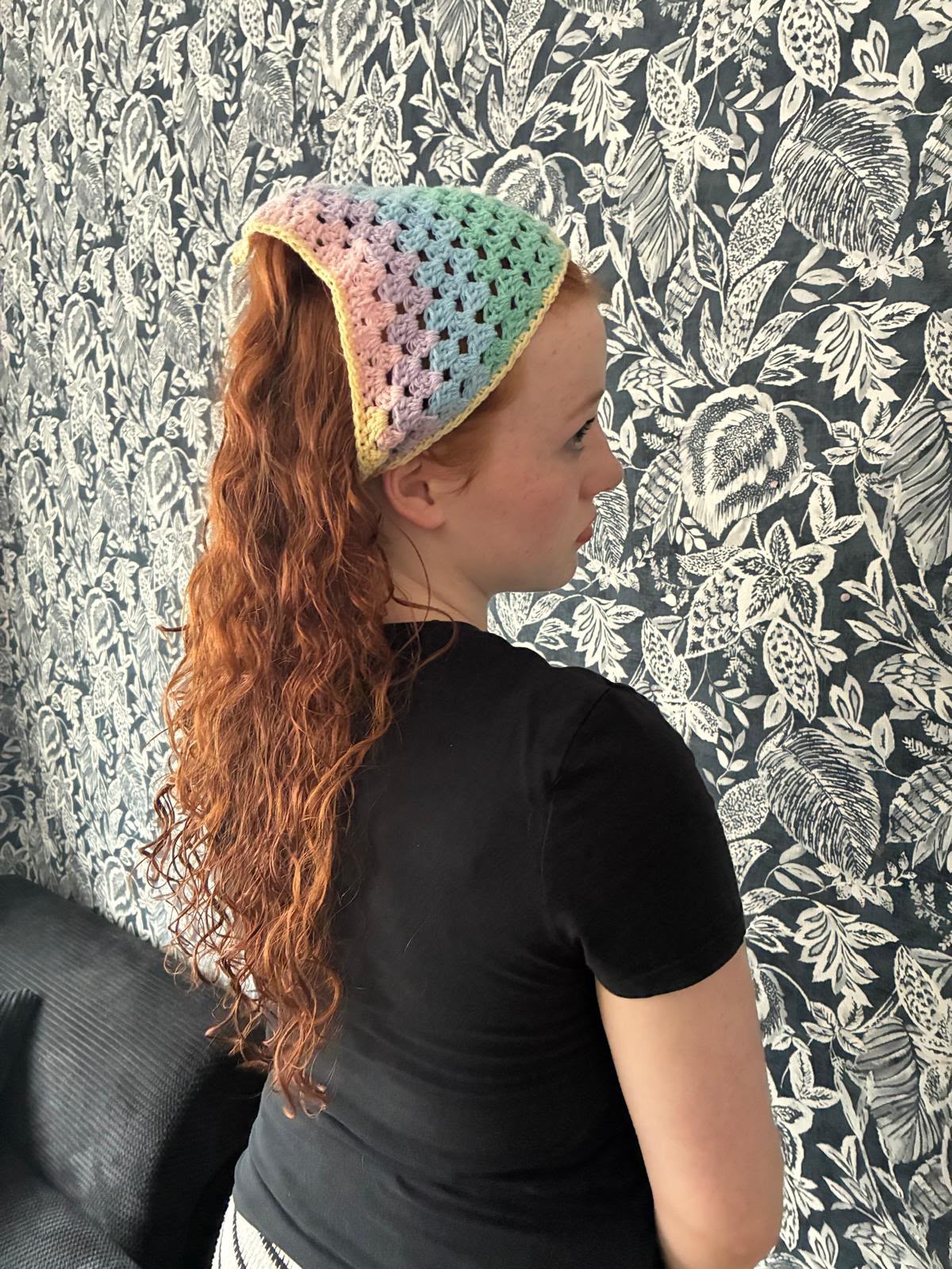 Pastel bloom bandana